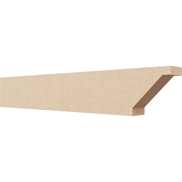 Ekena Millwork 2in. W x 4in. H x 24in. L Burlington Woodgrain TimberThane Rafter Tail, Primed Tan RFTUR02X04X24BURRCPR - main